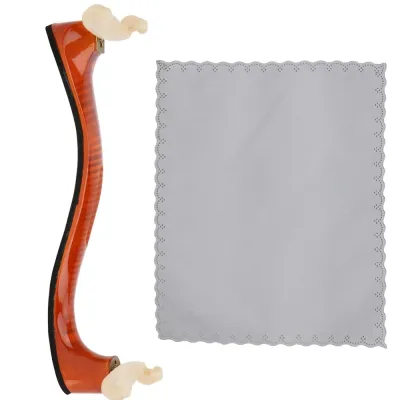 HUANZHAN09928 Gỗ và Vải Dùng Để Tựa Gối kê vai đàn violin Kích thước 3/4 4/4 Có thể điều chỉnh độ cao Phụ Kiện Nhạc Cụ Thoải mái Màu Gỗ Và Màu Đen Giá đỡ vai có thể điều chỉnh Dành cho người chơi violin
