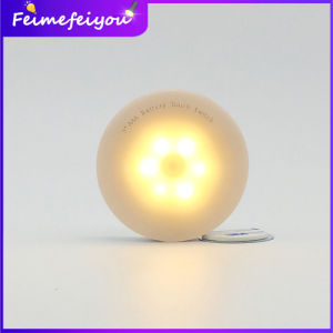 LED Night lights white shell white/ gold lighting Wireless smart motion sensor wall lamp For cabinet stairs corridor night light Use AAA battery power 0.6W