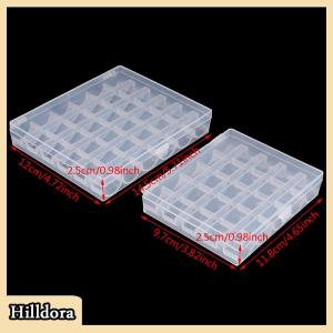 [Hilldora] 25 36 CuộN bobbins Máy may rỗng bobbin trường hợp tổ chức hộp lưu trữ