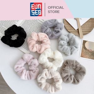 Scrunchie Ikat Rambut Fashion Korea Rabbit Hair Bulu Halus Kunciran Cepol Rambut Premium