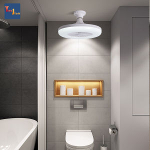 [YJ] Spot Small invisible fan lamp bedroom fan chandelier balcony dormitory lamp fitting room bathroom kitchen fresh lamp Hidden fan lamp fan chandelier chandelier lamp electric fan