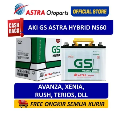 GS ASTRA Hybrid NS60 Aki Mobil Avanza Xenia Rush Terios Gran Max Carry APV L300 dll