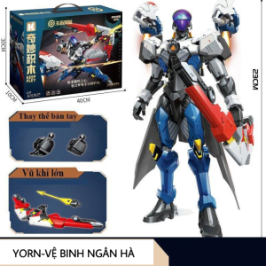 Đồ chơi lắp ráp robot lớn siêu đẹp Keep pley king of glory mecha supperstar- Bạch Kỳ -Baiqi Đồ chơi cho bé lắp ráp mô hình