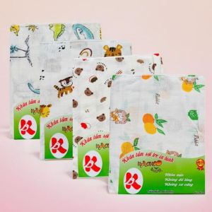 Túi 1 Khăn Tắm Sợi Tre 2 Lớp cao cấp Kachoo Baby - Kích thước 80x80 cm - Mềm mịn thấm hút tốt không đổ lông không xơ cứng