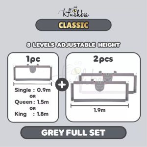 [Hushbee Classic] Anti Fall Baby Bed Fence Baby Bed Guard Baby Rail Guard Baby Safety Bed Guard Baby Bed Rail Guard Penghadang