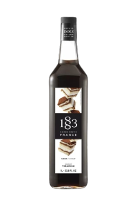 1883 MAISON ROUTIN Tiramisu Syrup 1L - Gourmet French Syrup for Coffee Milk Tea & Desserts