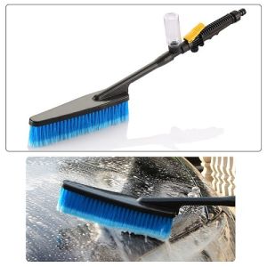 Chổi Rửa Xe Phun Nước Xịt Bọt Thiết Kế Đầu Chổi Nilon Có Bình Chứa Bọt Và Cò Xịt Chuyên Dùng Gắn Máy Cao Áp