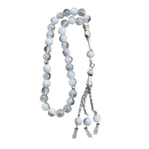 Hồi giáo 33 chuỗi hạt Mân Côi Băng men nứt tasbih vòng tay thủ công cho người Hồi giáo thờ phượng và thiền định sử dụng lễ