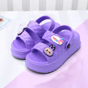 SIMWOOD Sandal Anak Perempuan Sandal Jelly Baim Anak Perempuan Sandal Labubu Anak Perempuan EVA Kids