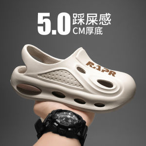 MenS Summer Outdoor Clogs Closed-Toe Hollow Sports Sandals Large Size Dual-Use Outdoor Shoes For Middle School Students Super Soft Hole Shoes