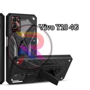 Casing Hp Untuk Vivo Y18 HardCase Phantom Robot Kick Standing Hibryd Armor