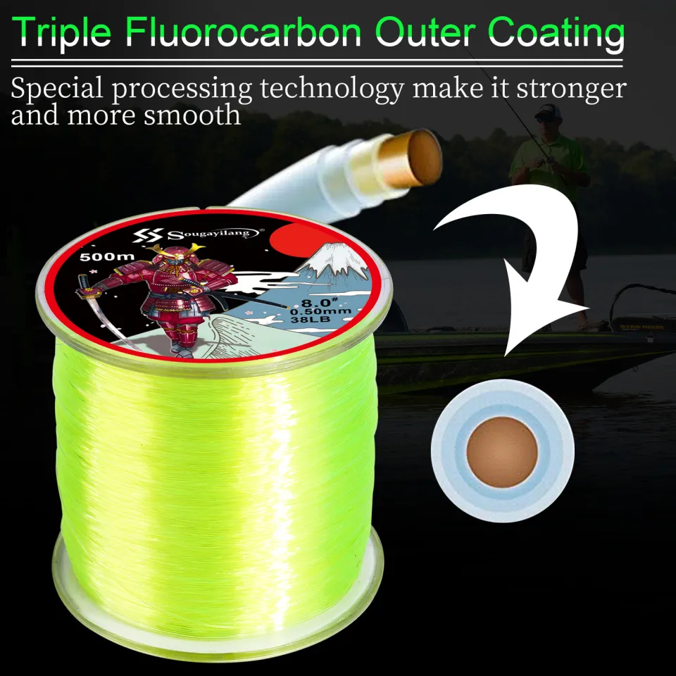 500m Fishing Line Super Strong Monofilament Durable Nylon Line for