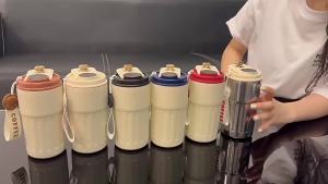 Cốc cà phê giữ nhiệt hiển thị nhiệt độ thông minh phong cách sang trọng cao cấp khắc chữ. logo Cốc nước làm quà tặng sự kiện công ty