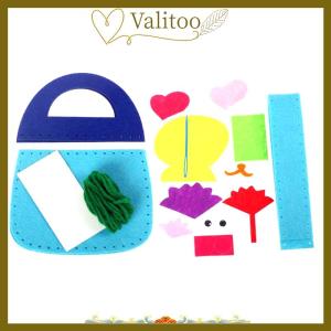 [Valitoo] 8Pcs Kids Sewing Kit DIY Felt Sewing Kits Preschool Educational Toys Craft Felt With Safety Needle For Boys Girls Beginners