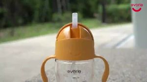 Evorie Sippy Cup for Baby Tumbler for Kids Tritan Materials Bote ng tubig bpa libreng bote ng tubig