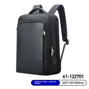 BOPAI 61-122701 Tas Ransel Laptop Kulit Sapi Expandable 15.6 Inch
