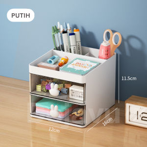 Dejavu Rak Kosmetik Serbaguna Laci Kosmetik kotak Organizer Kosmetik 2-Lapis Laci Mini Tempat Make Up Organizer HSB661