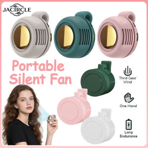 JACIRCLE Waist Clip Fan Whirlwind Bladeless Fan Portable Hanging Neck Fan USB Rechargeable Kipas Pinggang