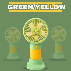 Mini Handheld USB Rechargeable Fan 3 Speed Portable Desk Fan with Stand for Travel Office Home