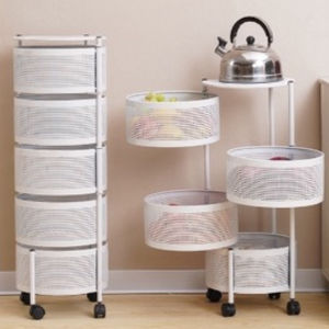 SHENAR TITAN GALAXY ASTRO RAK BUMBU SUSUN PUTAR BESI DAPUR SERBAGUNA TINGKAT ROTARY MULTILAYER ORGANIZER
