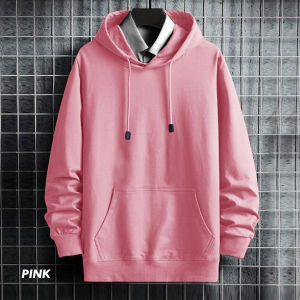 Jaket Sweater Polos Pria - Pink