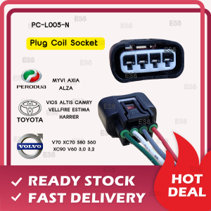 PERODUA ALZA MYVI L.BEST  IGNITION PLUG COIL SOCKET 4PIN TOYOTA AVANZA HARRIER