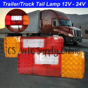 LED Trailer Truck Lorry 12V 24V Tail Lamp 61SMD Rear Light TATA Brake Reverse Small Parking
