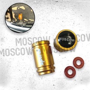 TUTUP PENTIL BAN MOTOR MOBIL TUTUP PENTIL RODA BAN HARGA PER SET ( 2BIJI) ORIGINAL MOSCOW SPORT BAHAN FULL CNC TUTUP PENTIL MOTOR MOBIL 5 WARNA ( BIRU  MERAH  GOLD  SILVER  HITAM ) COCOK KESEMUA MOTOR DAN MOBIL TINGGAL PASANG (PNP)