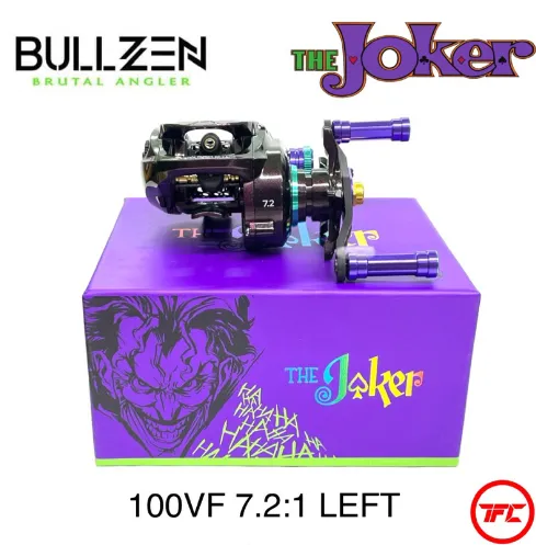 NEW 2023 BULLZEN The Joker Limited Edition Baitcast Fishing Reel BC  Baitcasting Batman DC WB Shield