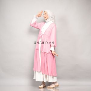 SHABIYAN Outer Ceruty Babydoll / Outer Polos/ Long Outer/ Outer Tali Ceruty/ Tunik Outer | 314 A