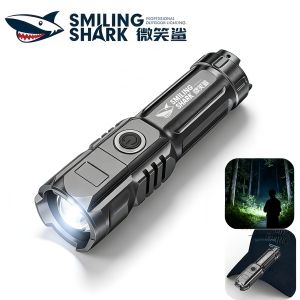 LED flashlight outdoor use for portable inspection durable LED Anjiao flashlight Zhou special forces strong light super bright field long-range shooting rechargeable yard white made
