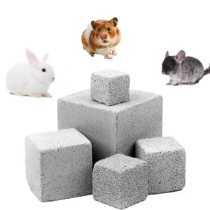 BLENCHE Guinea Pig Hamster Safety Rabbit Cage Accessories Volcanic Stone Pets Supplies Teeth Molar Stone Chew Toys Natural Mineral