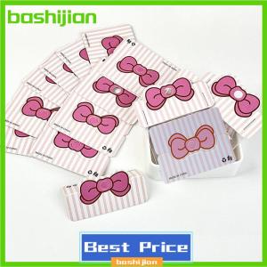 bashijian 100pcs có thể gập lại bao bì thẻ giấy Bow thẻ cho handmade trang sức bán lẻ treo tag hoa hiển thị các tông