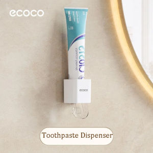Ecoco Toothbrush Holder with Magnetic Cups for Bathroom Organizer Aesthetic Design Dust-Proof Fast Drain