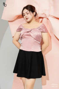 Áo trễ vai cuộn xếp ngực BIGSIZE (55kg đến 95kg) - 23SSM20 - [BUstu Bigsize]