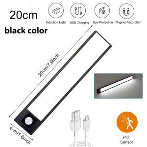 Arkady Under Cabinet Light 3 Colors Closet Light Dimmable Motion Sensor Indoor Under Counter Lighting USB Rechargeable Kitchen Night Light for Cabinet Closet Wardrobe Basement