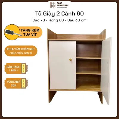 Tủ giày gỗ - Tủ đựng đồ tiện lợi kệ giày nhiều ngăn chứa chất liệu gỗ MDF Ván Dày 12mm chống thấm phong cách hiện đại