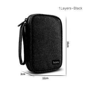 Travel Organizer Bag Cable digital accessories storage bag Portable Waterproof Double Layers Storage Bags Power hard drive case