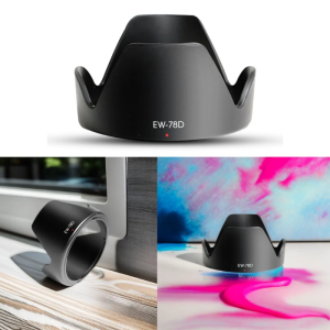 อะแดปเตอร์เลนส์ฮูดแหวนที่ติดตั้งดาบปลายปืนเลนส์กล้องถ่ายรูปซ่อมแซมชิ้นส่วนสำหรับ80D 70D 760D 60D EF 28-200มม. EF-S 18-200เมตร