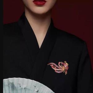 Hmeme เข็มกลัดฟีนิกซ์แฟชั่นสำหรับผู้หญิงใช้ได้ทั้งชายและหญิงเคลือบรูปสัตว์ประเภทต่างๆ