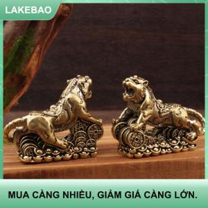【LAKEBAO】 Đồng Cổ Trung Quốc Hổ Thu Nhỏ Bức Tượng Nhỏ Đồ Trang Trí Đồng May Mắn Trang Trí Máy Tính Để Bàn