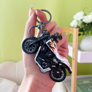 ⭐️【Harley Model】Mini Harley Moto Pendant Pullback Car Keychain Backpack Mobile Phone Tote Bag Decorative Pendant Cool Moto Model Toy