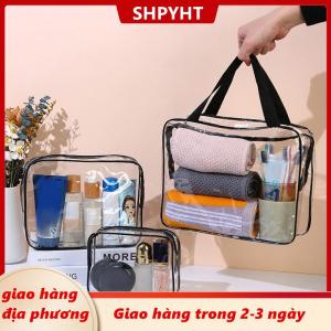 [COD] SHPYHT Giao hàng địa phương Trong Suốt Túi Mỹ Phẩm PVC Phụ Nữ Dây Kéo Rõ Ràng Trang Điểm Túi Vẻ Đẹp Trường Hợp Du Lịch Make Up Tổ Chức Lưu Trữ Tắm Vệ Sinh Cá Nhân Rửa Túi