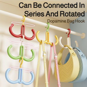Rotating Series Hook Adhesive Wall Mount Hook 360 Degree Rotation Design Home Organization Kitchen Bathroom Storage