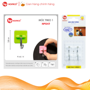 [Sắp xếp thông thái] Treo đồ dễ dàng với móc treo 1 inox - Hofaco HPG47