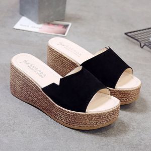 Free Shipping WomenS Summer Fashion Outdoor Korean-Style Platform Sandals With Thick Soles And High Heels