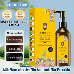 💕Hot Selling💕Plant Hair Dye Single Dose Floral Hair Dye Plant Does Not Damage Hair No Hydrogen Peroxide No Ammonia Mild Lazy People Dye at Home