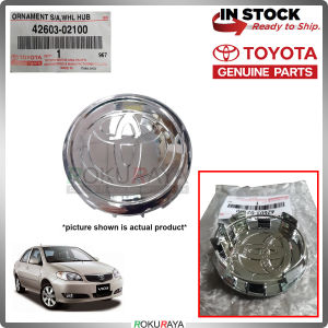 [42603-02100] ORIGINAL CHROME 1PCS Toyota Vios Altis Camry Avanza 57mm Diameter Sport Rim Center Wheel Cap Cover