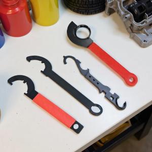 438178 ZXC Anti Slip Handle Spanner Wrench Tool Outer For Floor Pipes Fitting Cars High Carbon Steel Tactical Steel Wrench