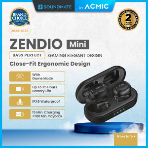 ACMIC ZENDIO MINI TWS Extra Bass Gaming Headset Bluetooth Earphone